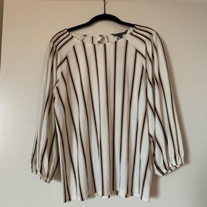 Long Sleeve Striped Blouse